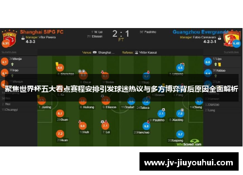 聚焦世界杯五大看点赛程安排引发球迷热议与多方博弈背后原因全面解析